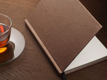 Logotrade promotional merchandise picture of: Recycled Coffee Notebook 209733900