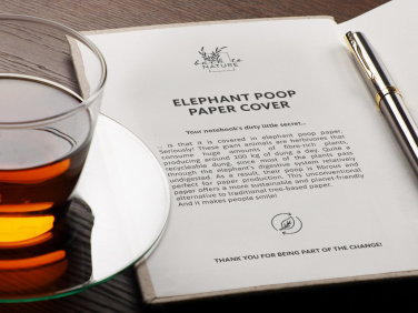 Logo trade promotional items picture of: Recycled Elephant Poo Notebook 209734400