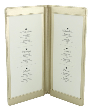 Logo trade business gift photo of: Menu cover 1062119