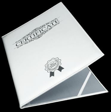 Logo trade advertising products image of: Certificate cover 152119