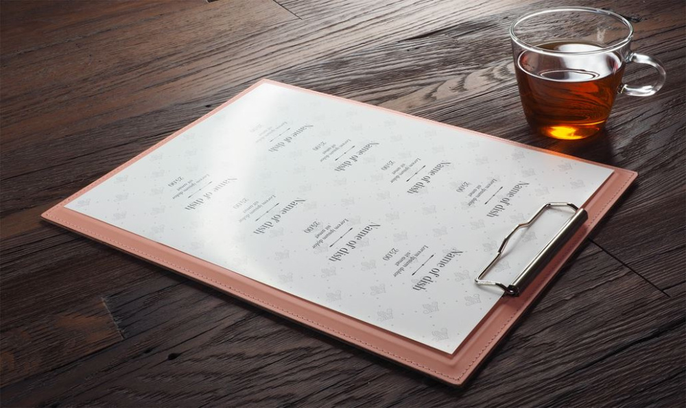 Logotrade promotional product picture of: Clipboard menu 1028094