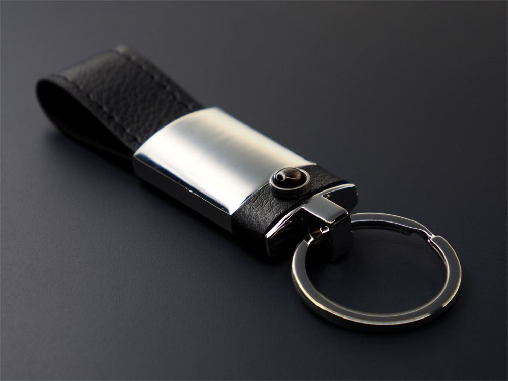Logo trade advertising product photo of: Obsidian stone Keyring 1298095