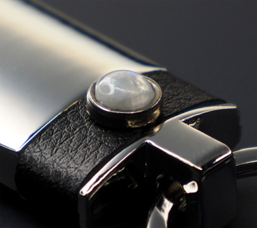 Logotrade corporate gift image of: Moonstone Keyring 1295095