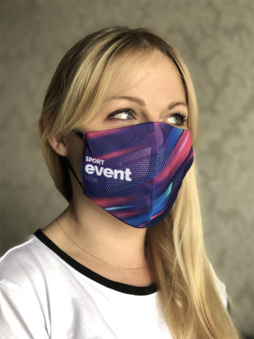 Logotrade promotional merchandise photo of: VENUS PRO cotton face mask with a pocket an HEPA filter 1378165