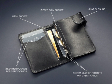 Logo trade business gifts image of: Wallet 1273131