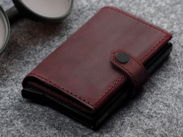Logo trade promotional merchandise image of: RFID wallet - Hunter Leather 2109284