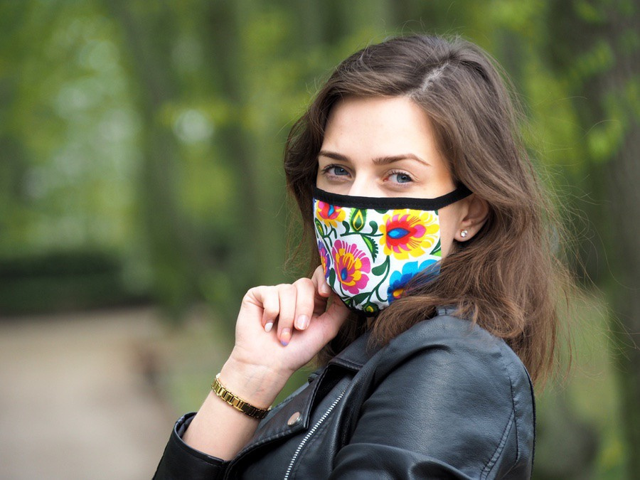 Logo trade corporate gifts image of: MARS cotton mask (size L) 1569165