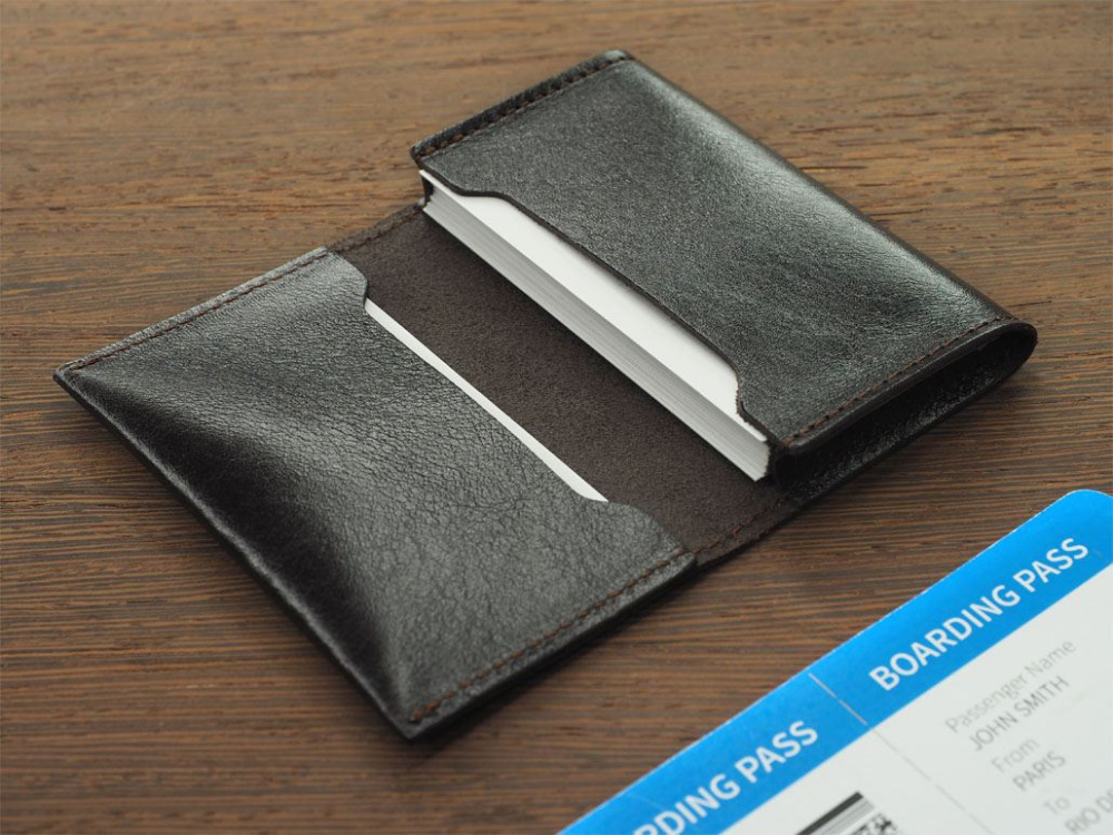 Logo trade promotional gifts image of: Business card holder 1166067