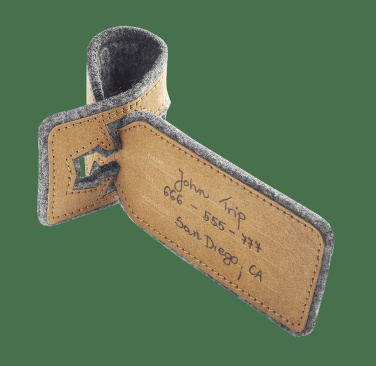 Logo trade promotional merchandise image of: Luggage tag 969140