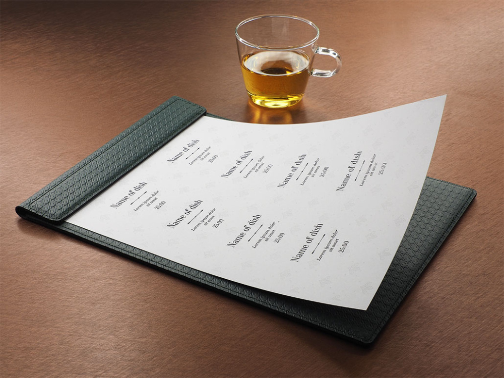 Logotrade promotional giveaway image of: Menu cover 1241239