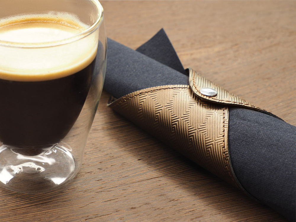 Logo trade business gifts image of: Napkin ring 1032241