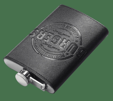 Logo trade business gifts image of: Hip flask 425113