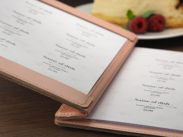 Logo trade corporate gifts image of: Menu cover 1087281