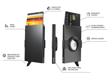 Logo trade promotional gifts picture of: RFID credit card case with holder for AirTag 2163108