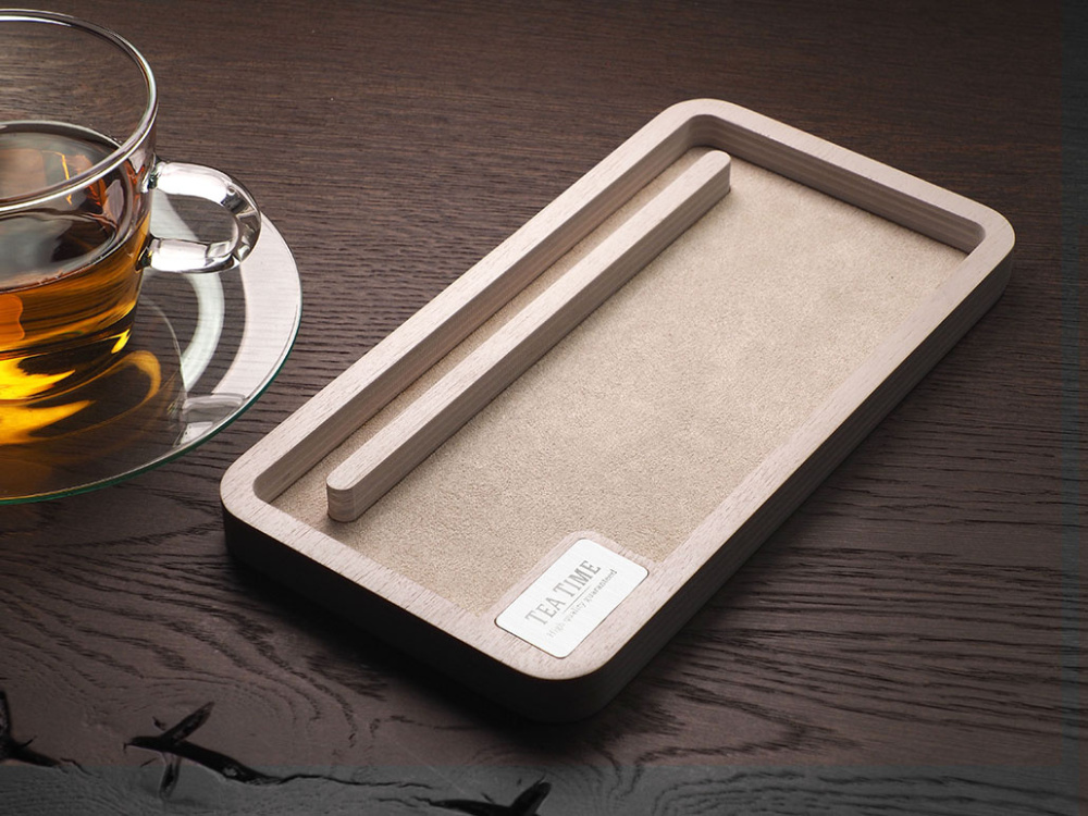Logo trade promotional giveaway photo of: Wooden desk organiser 1818121