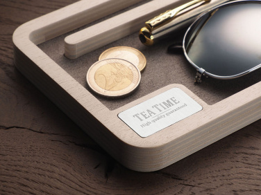 Logotrade promotional giveaway image of: Wooden desk organiser 1818121