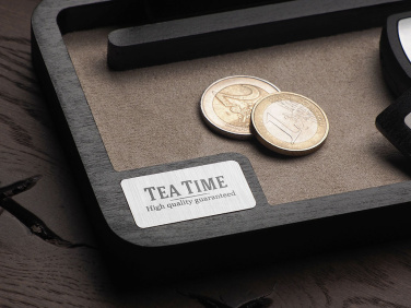Logo trade promotional giveaways image of: Wooden desk organiser 1818121