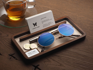 Logo trade corporate gifts image of: Wooden desk organiser 1818121