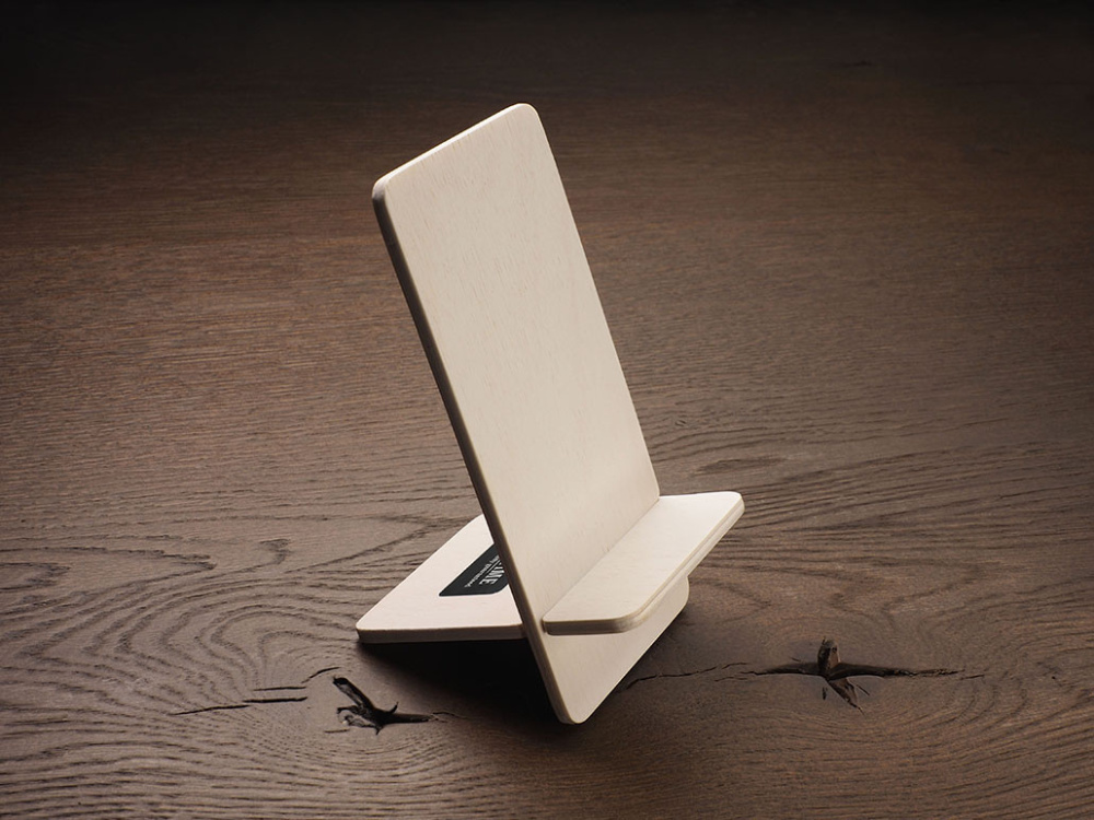 Logo trade promotional item photo of: Wooden telephone stand 1834121