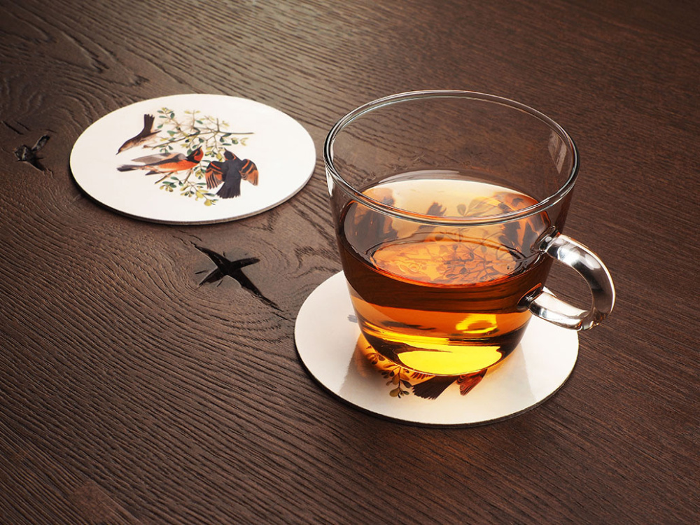 Logo trade promotional giveaway photo of: Printed paper coaster 1837117