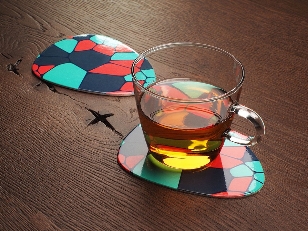 Logo trade promotional giveaways picture of: Printed paper coaster 1840117