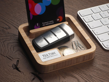 Logo trade promotional giveaways picture of: Wooden desk organiser 1846292