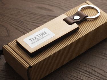 Logotrade promotional gift image of: Wooden keyring 1853292