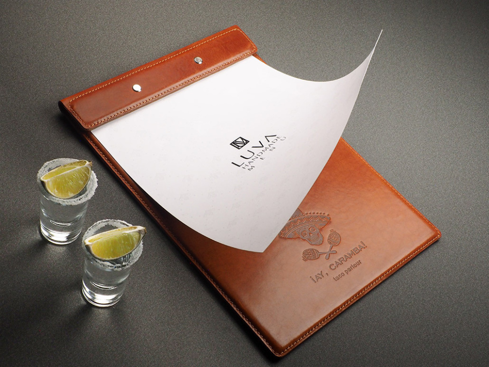 Logo trade promotional giveaways picture of: Menu cover Armstrong 1116141