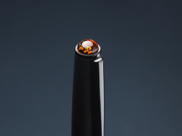 Logotrade promotional merchandise picture of: Ball pen with AMBER stone 2070036