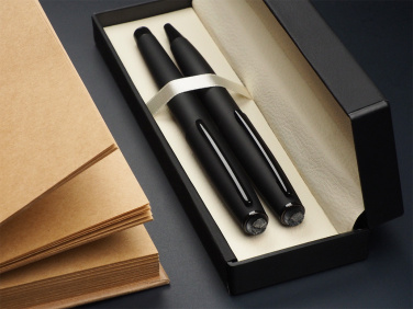 Logotrade advertising product picture of: Pen set with coal 2094036