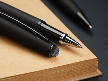 Logo trade business gifts image of: Pen set with coal 2094036