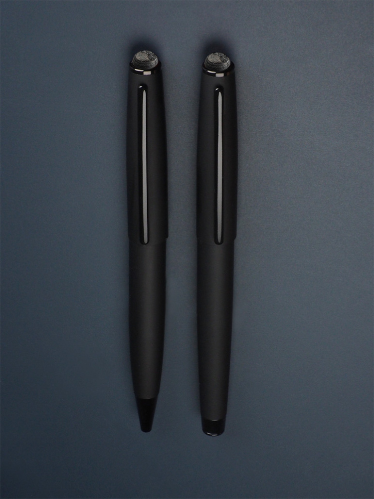 Logo trade promotional merchandise picture of: Pen set with coal 2094036