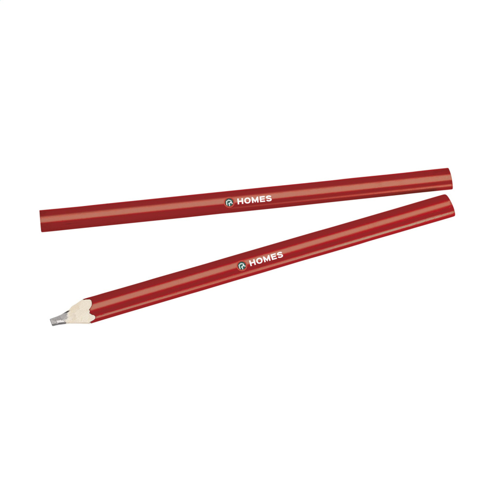 Logo trade promotional gift photo of: Carpenter wooden pencil