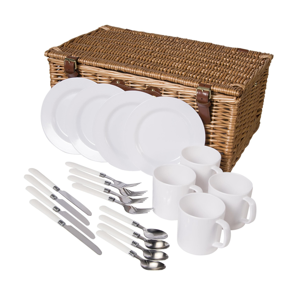 Logo trade business gift photo of: QualityTime picnic basket