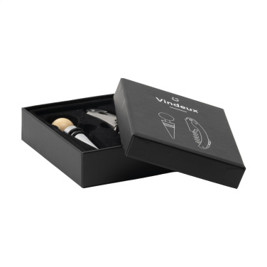 Logo trade promotional gifts image of: Vindeux wine gift set