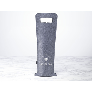 Logo trade promotional gifts image of: Wine Bag-to-Give GRS RPET