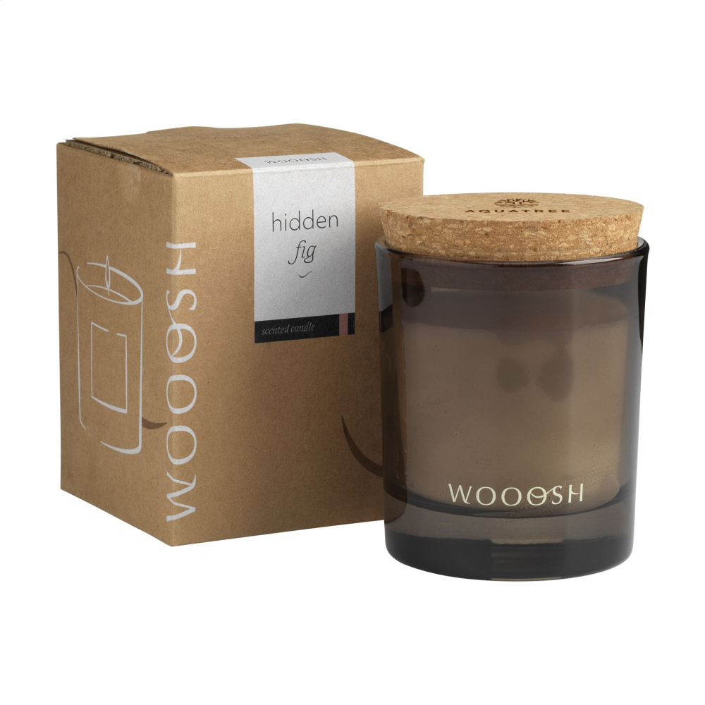 Logo trade promotional merchandise image of: Wooosh Scented Candle Hidden Fig