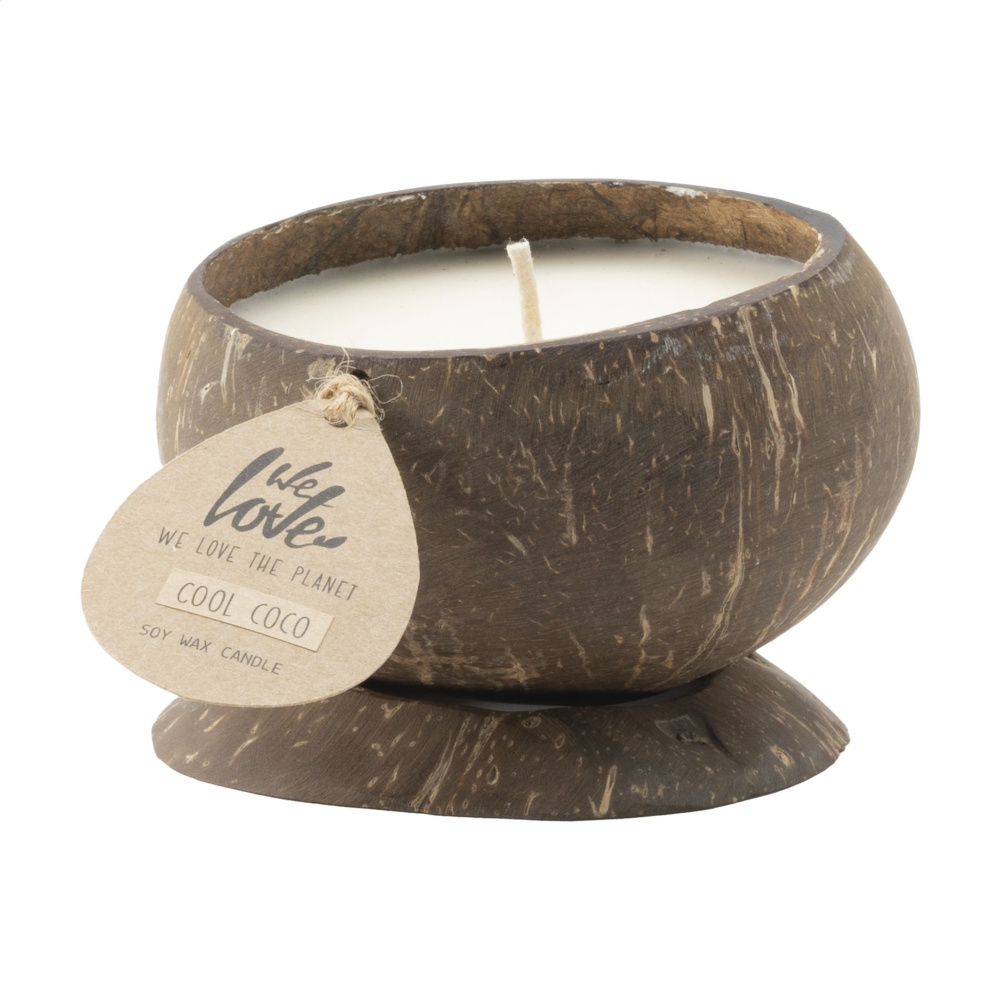 Logotrade advertising product picture of: We Love The Planet Coconut Candle