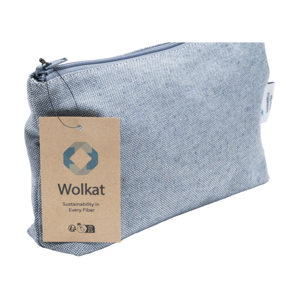 Logo trade corporate gift photo of: Wolkat Safi Recycled Textile Cosmetic Bag