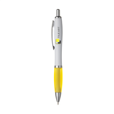 Logo trade promotional giveaways image of: Athos White pen