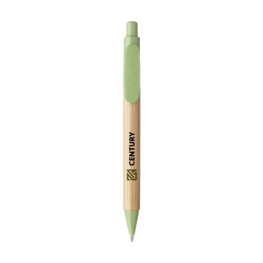 Logo trade promotional giveaway photo of: Bamboo Wheat Pen wheat straw ballpoint pen