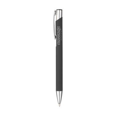 Logotrade promotional products photo of: Ebony Soft Touch pen
