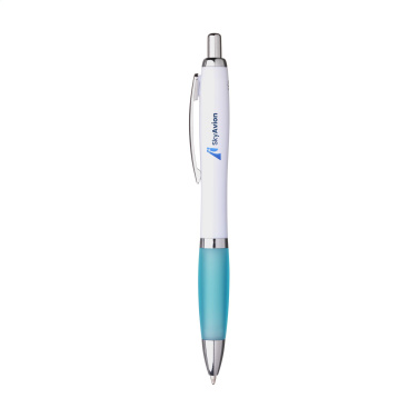 Logo trade promotional product photo of: Athos Trans GRS Recycled ABS pen