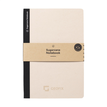 Logo trade promotional merchandise image of: Sugarcane Paper Notebook A5