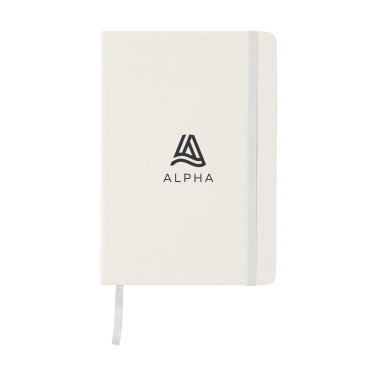 Logo trade promotional giveaways image of: BudgetNote A5 Blanc Paper notebook