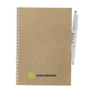 Logotrade advertising product picture of: MOYU Erasable Stone Paper Notebook CraftCover 18 pages