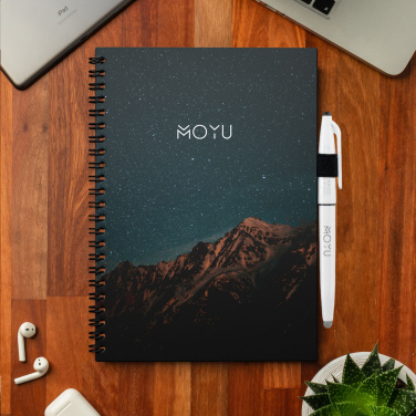 Logo trade business gift photo of: MOYU Erasable Stone Paper Notebook Custom SoftCover