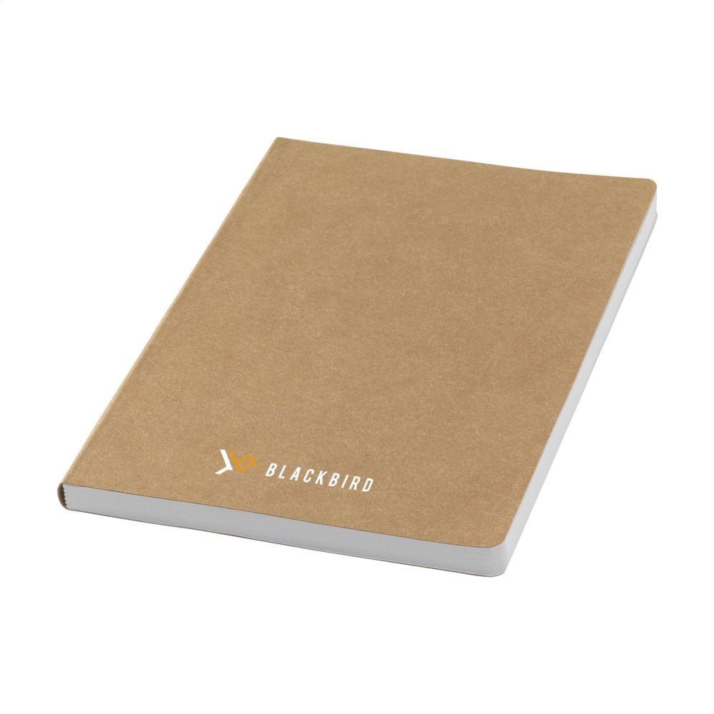 Logo trade business gift photo of: Paper Notebook GRS Washable Kraft Cover A5