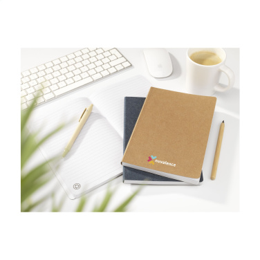 Logotrade promotional product picture of: Paper Notebook GRS Washable Kraft Cover A5
