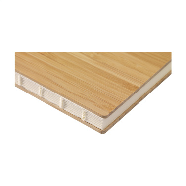 Logo trade promotional gifts image of: Bamboo Journal Naked Spine Paper Notebook A5